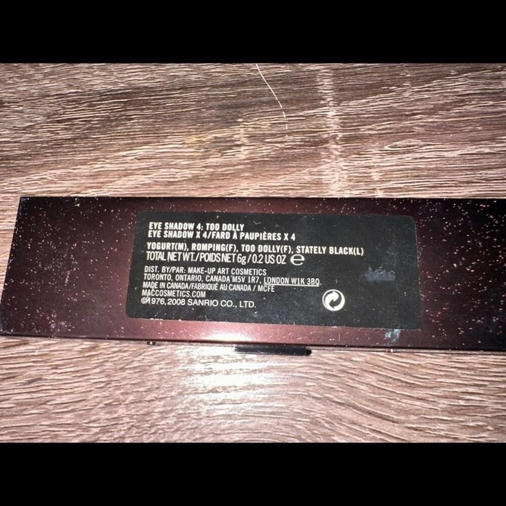 MAC cosmetics Hello Kitty Too‎ Dolly Eye Shadow x4 Palette Pink Teal Blue Sanrio